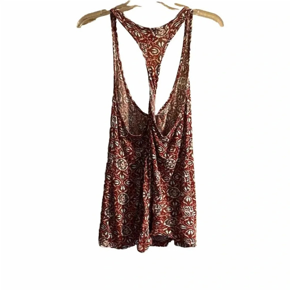 Converse One Star Women’s Size Large Racerback Twist Tank Top White Red … - Picture 5 of 7